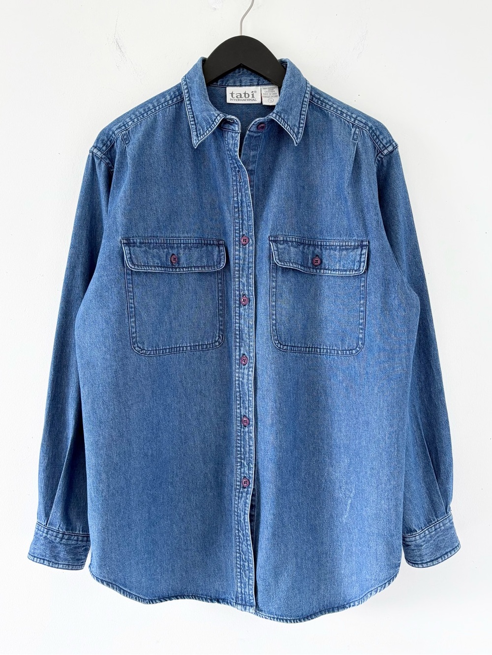 Vintage Denim Button-Up Shirt